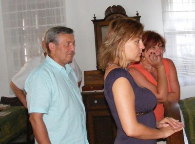A tisztaszobában.